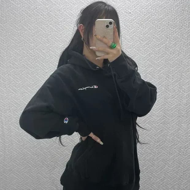 챔피온 리버스위브 올드스쿨 빈티지 기모 후드티 L C08098