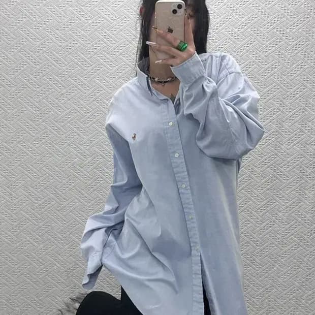 폴로 랄프로렌 YARMOUTH 옥스포드 오버핏 셔츠 110 C08092