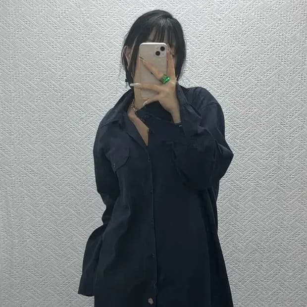 디키즈 레트로 모던시크 캐주얼 워크웨어 오버핏 셔츠 L C08123