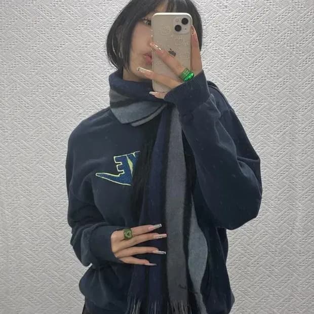 폴스미스 모던시크 캐주얼 멀티컬러 스트라이프 목도리 C08193