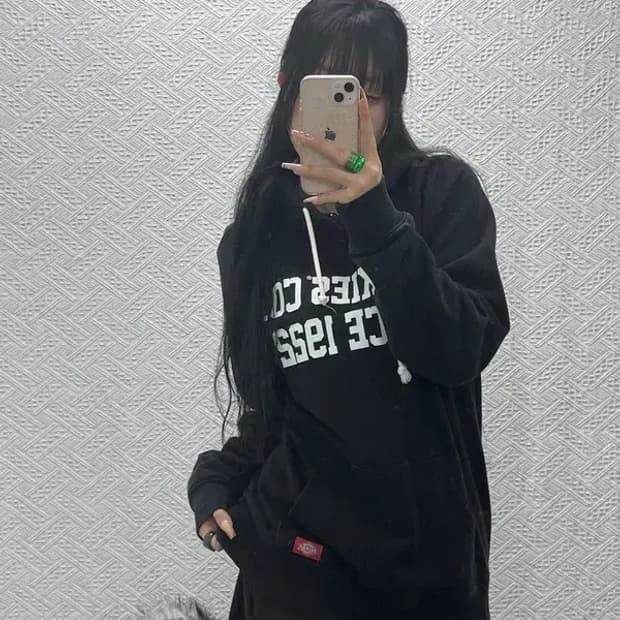 디키즈 올드스쿨 빈티지 스펠로고 오버핏 후드티 100 C08207