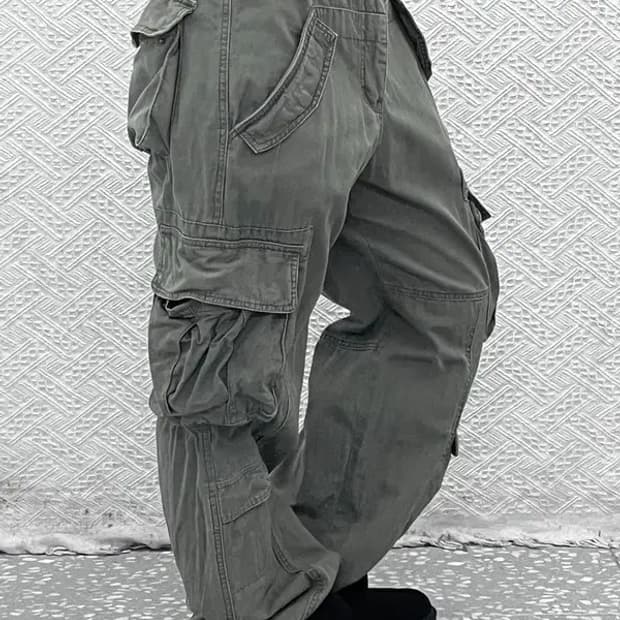 빈티지 레트로 스트릿 힙합 카고팬츠 32인치 C08236
