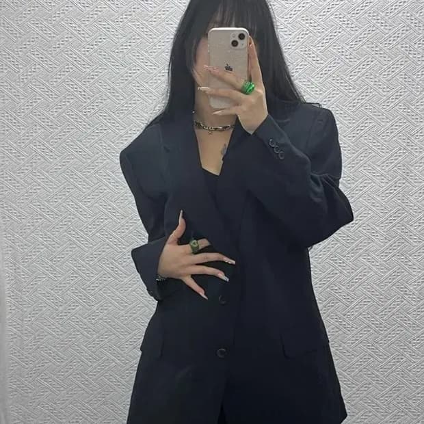 입생로랑 빈티지 모던시크 정장 블레이저 42R C08225