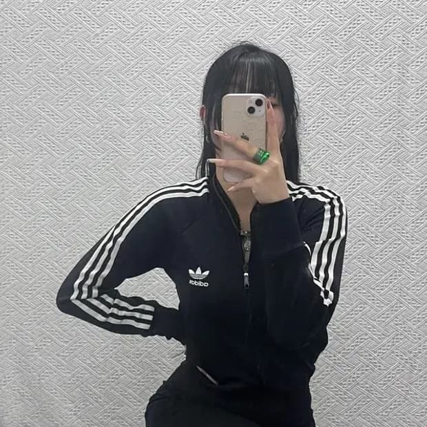 아디다스 올드스쿨 유로파 흑탭 슬림핏 져지 집업 XS C08246