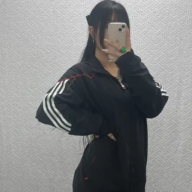 아디다스 올드스쿨 레트로 프레데터 바람막이 자켓 90 C08255