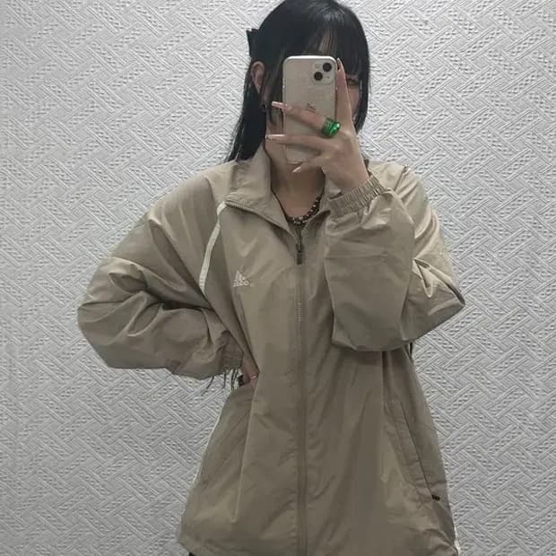 아디다스 올드스쿨 라인배색 바람막이 자켓 95 C08256