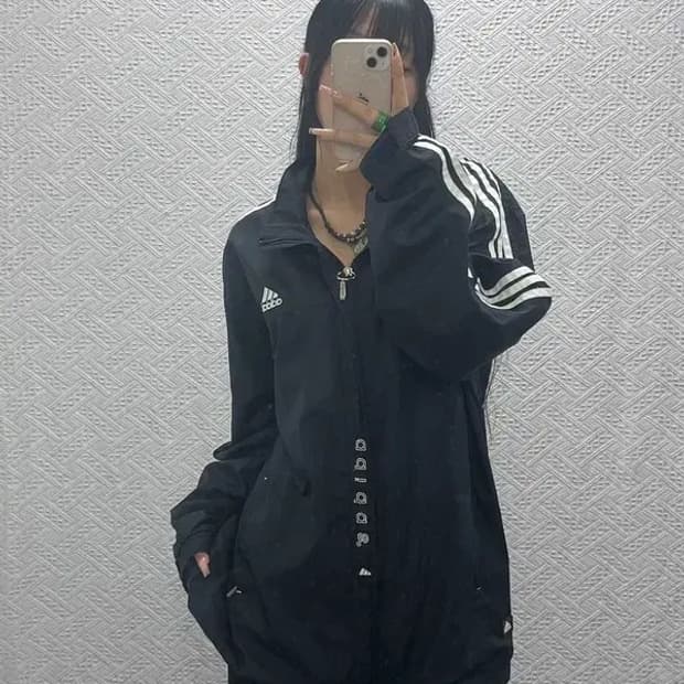 아디다스 올드스쿨 오버핏 스트릿 바람막이 자켓 105 C08258