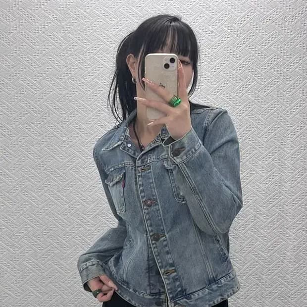 리바이스 7850K 빈티지 워싱 트러커 데님 자켓 95 C08286