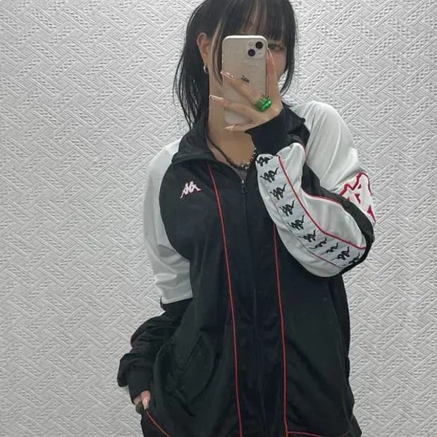 카파 올드스쿨 레트로 사이드라인 트랙탑 져지 집업 L C08284