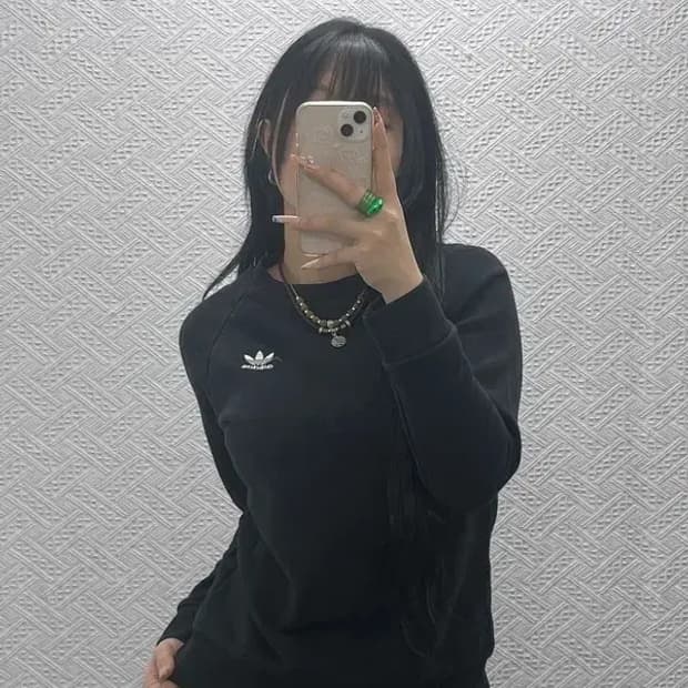 아디다스 빈티지 스몰로고 캐주얼 맨투맨 XS C08344