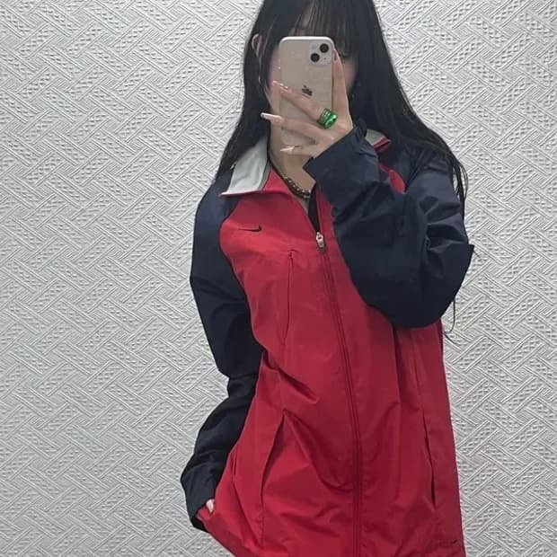 나이키 올드스쿨 00's 배색 조끼탈부착 바람막이 자켓 XL C08337