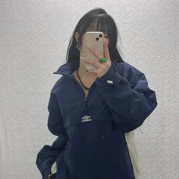 엄브로 올드스쿨 레트로 00's 바람막이 아노락 S C08362