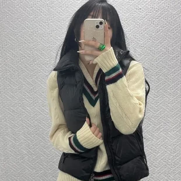 폴로 랄프로렌 모던시크 캐주얼 오리털 패딩 조끼 XS C08373