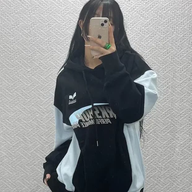 트래블 워크샵 유니폼 콤비네이션 키치 유니크 후드티 L C08379