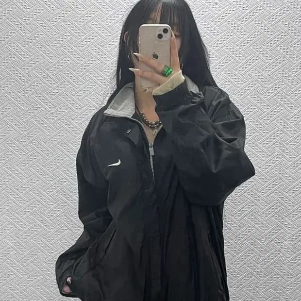 나이키 올드스쿨 빈티지 바람막이 자켓 XL C08381