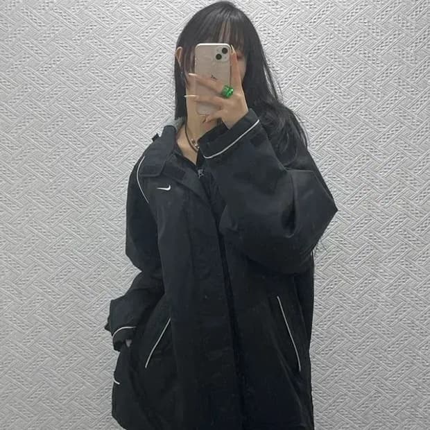 나이키 재팬 올드스쿨 오버핏 양털 돕바 점퍼 자켓 XL C08442