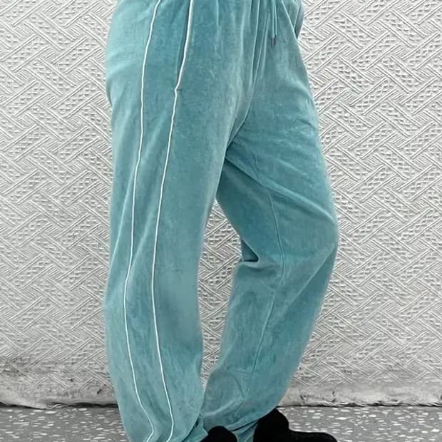 뉴에라 레트로 Y2K 민트 벨벳 트레이닝팬츠 S C08467