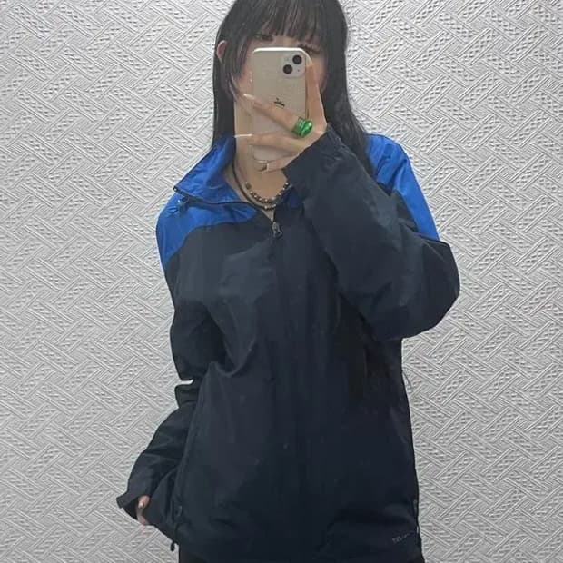 나이키 스톰핏 올드스쿨 레트로 배색 바람막이 M C08446