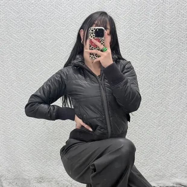 나이키 올드스쿨 모던락시크 슬림핏 숏 패딩 M C08496