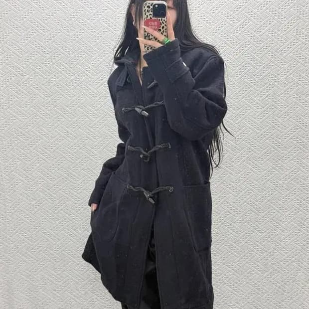 폴로 랄프로렌 폭닥 캐주얼 모직 더플 떡볶이 코트 M C08498