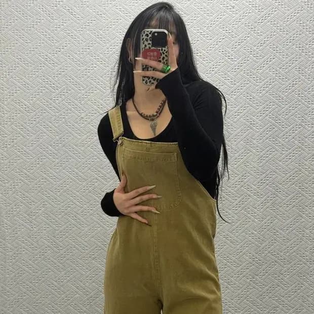 자라 ZARA 빈티지 캐주얼 컨트리 파머 포켓 멜빵바지 S C08479