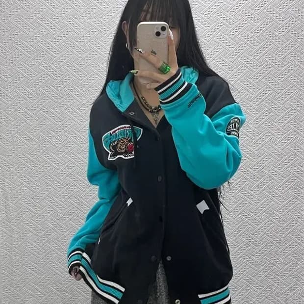 미첼엔네스 NBA 희귀 벤쿠버 그리즐리 바시티자켓 L C08528