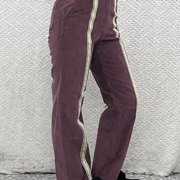 스컬프터 빈티지 레트로 테이프라인 코듀로이 바지 XS C08593