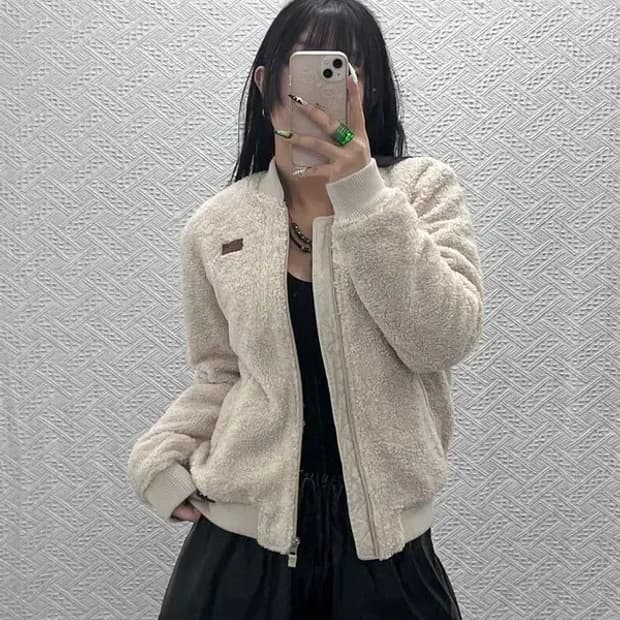 팀버랜드 캐주얼 폭닥 양털 후리스 집업 S C08569