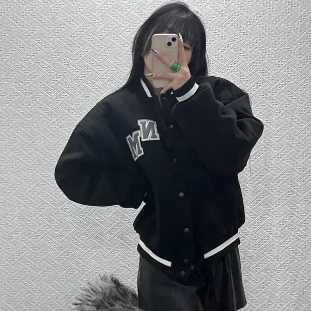 노메뉴얼 캐주얼 스트릿 바시티 자켓 L C08577