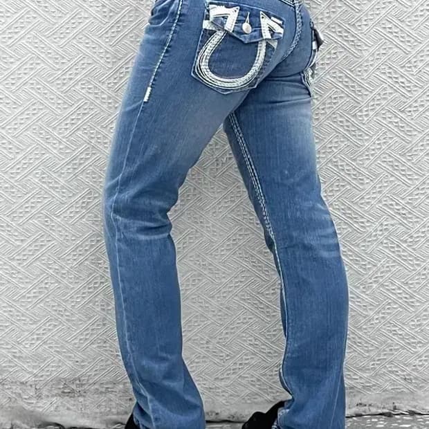 트루릴리전 JOY Y 빈티지 포켓스티치 데님팬츠 28인치 C08590