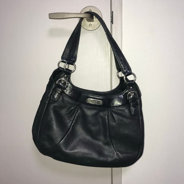 코치 빈티지 호보 레더 램스킨 숄더백