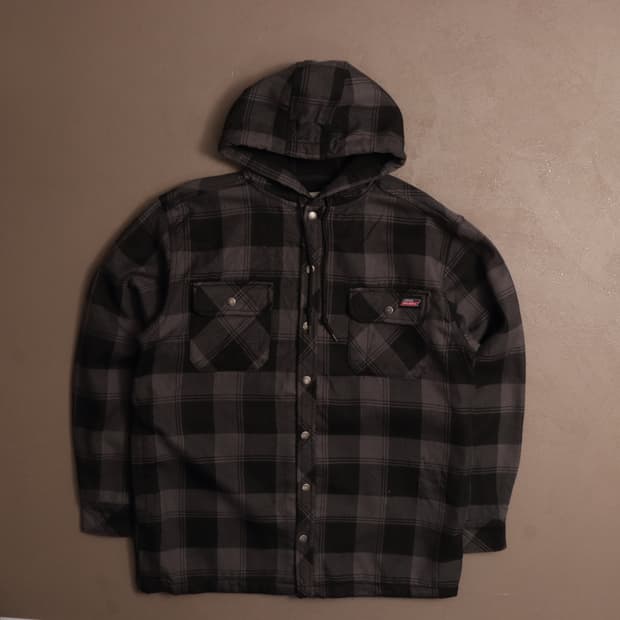 디키즈 플란넬 체크 후드 워크자켓 A1572