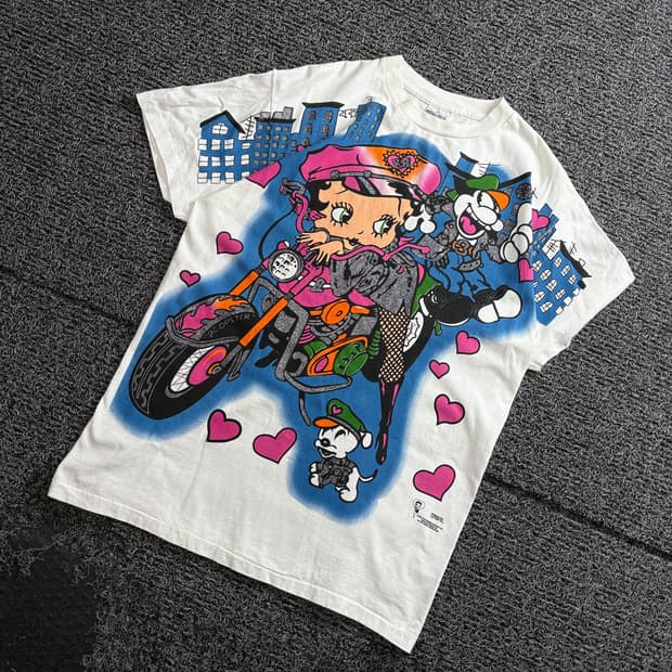 USA 빈티지 베티 붑 엔젤스 반팔 티셔츠 4132