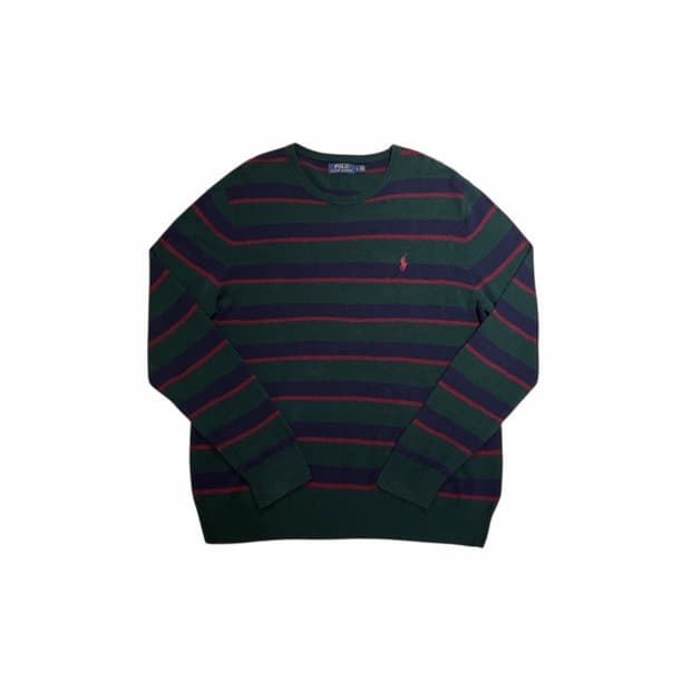 폴로 스트라이프 니트