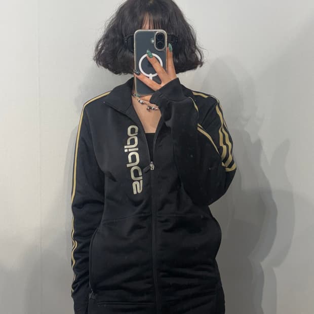 95 아디다스 빈티지 져지 트랙탑 블골