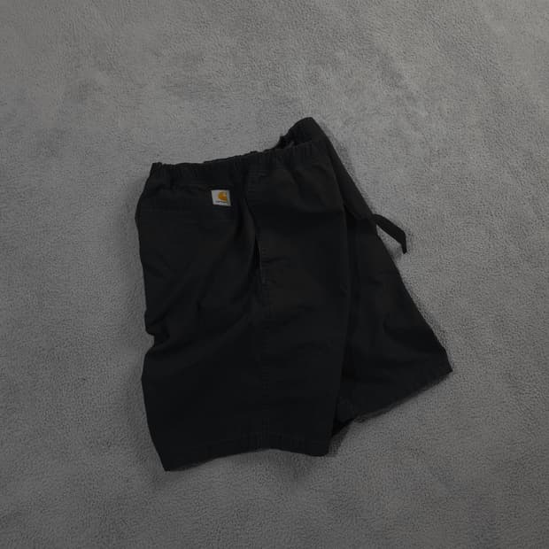 칼하트 wip 벨티드 립스탑 블랙 하프 팬츠 (XL)
