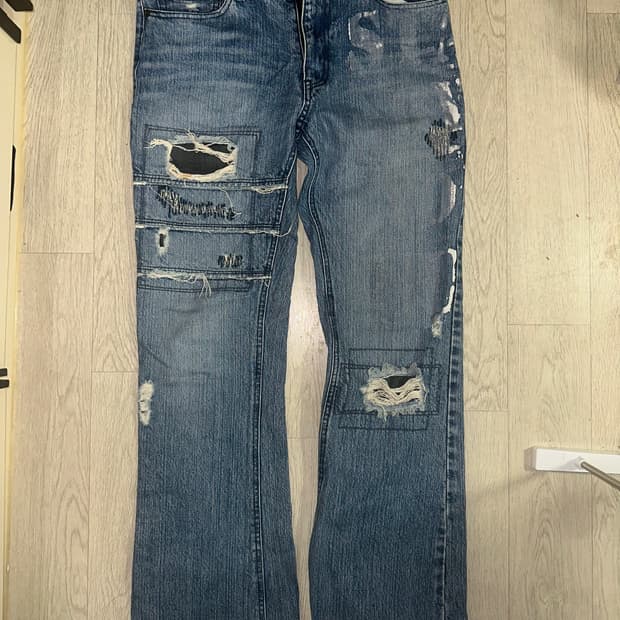 edge rupert 빈티지 데님 청바지