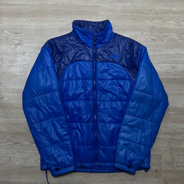 노스페이스 투톤 배색 경량패딩 점퍼 [블루] L/100