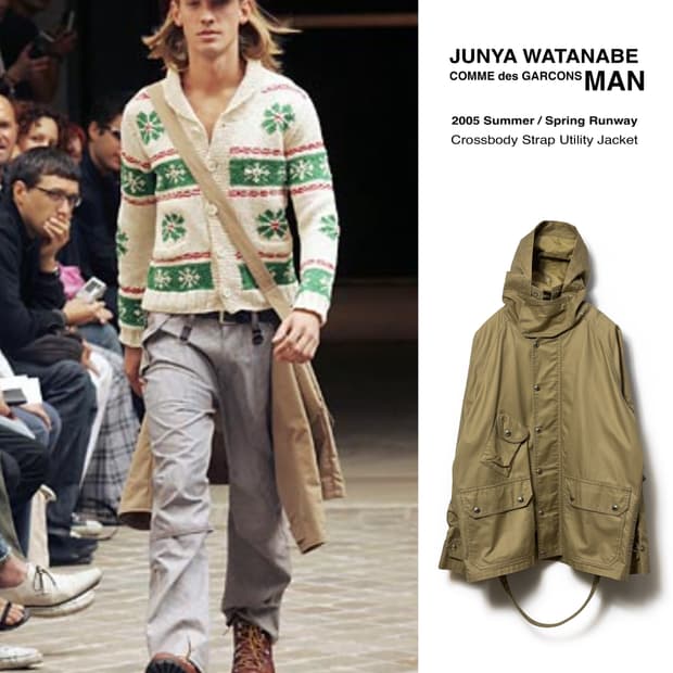 2005 Junya CDG Man Crossbody Strap Jacke