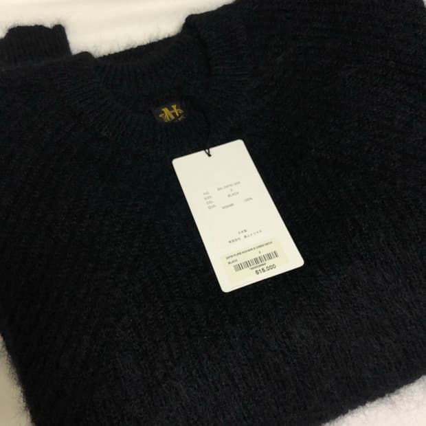 바토너 24fw pure mohair crew neck