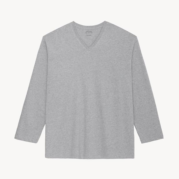 문달 브이넥 티셔츠