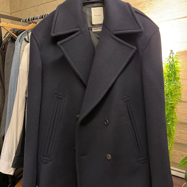 노클 바호스튜디오 더블 피코트 네이비