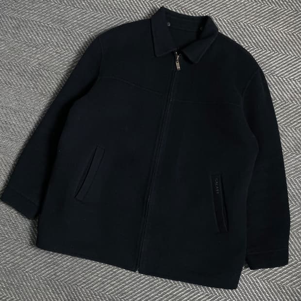 Galaxy 미니멀 울 캐시미어 혼방 베이직 블루종 자켓 y 4939