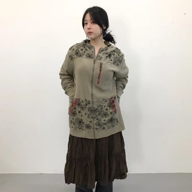 JPN Wa Mote I Patchwork Zip Hoodie