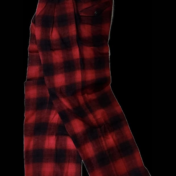 가쿠로 옴브레체크 팬츠 /니들즈/조거쉬/스투시/히스테릭글래머/지에다