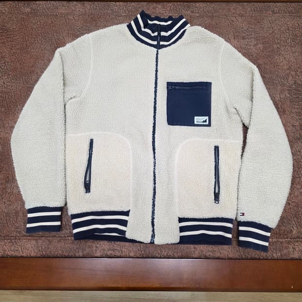 타미힐피거 리버시블 양면 후리스 자켓 S