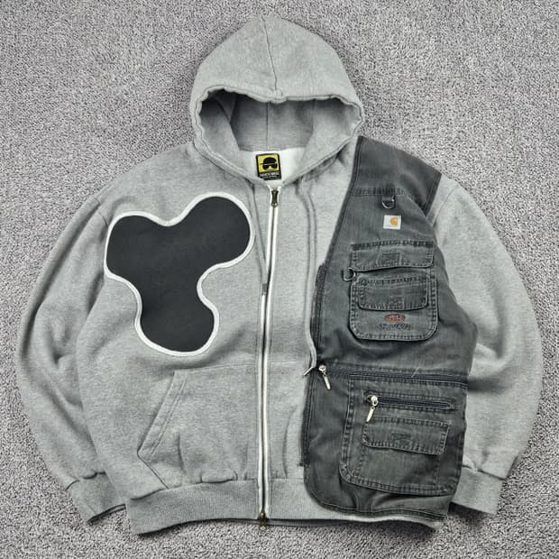 칼하트 포켓 베스트 아플리케 커스텀 후드집업 (상세설명참조) /10098