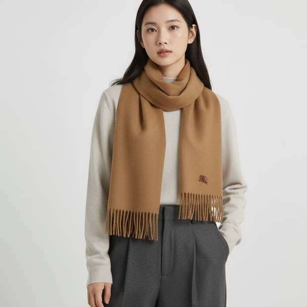 버버리 머플러 베이지 목도리