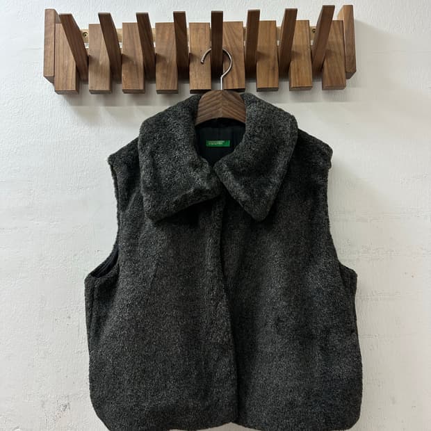 Benetton 베네통 퍼 베스트 아우터