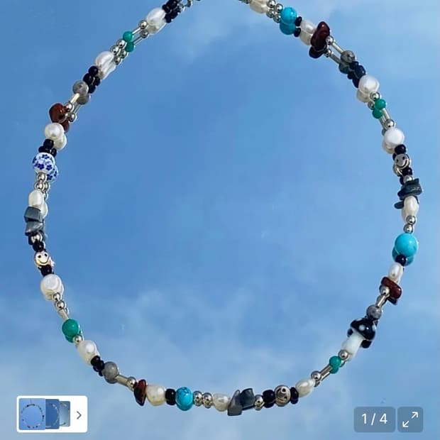 런디에스 멀티 비즈 넥크리스 03